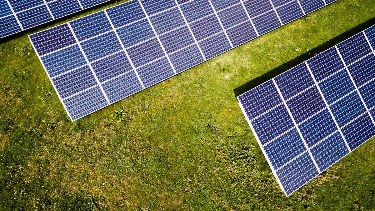 A solar installation capturing renewable energy